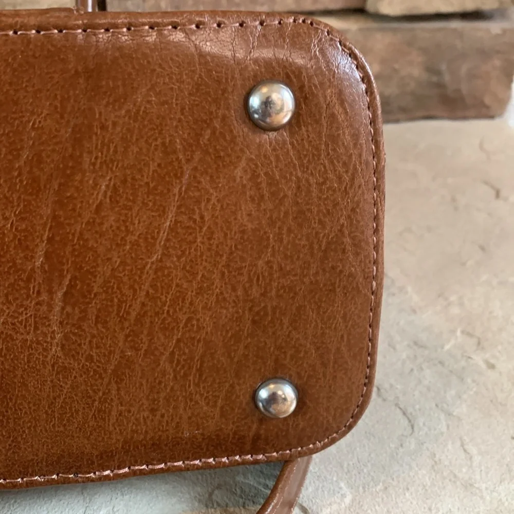 Ashwood genuine brown  leather work satchel/tote with adjustable removable strap